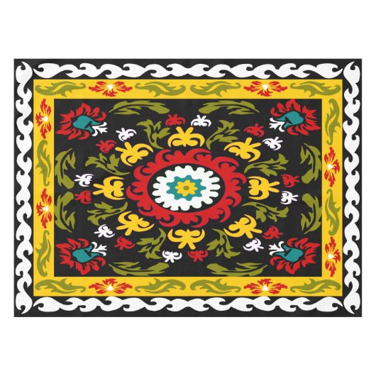 Folk art, suzani tafelkleed (Voorkant (Horizontaal))