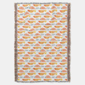 Folk Art Swimming Fish Patroon Deken (Voorkant Verticaal)