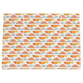 Folk Art Swimming Fish Patroon Groot Cadeauzakje (Voorkant)