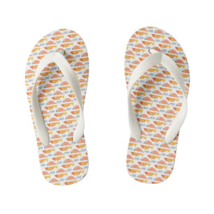 Folk Art Swimming Fish Patroon Kinder Teenslippers