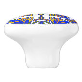 Folk Art Tegel Keramische Knop (Zijkant)