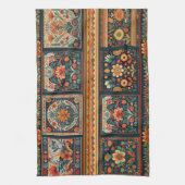 Folk Art Tegels Keukenhanddoek (Verticaal)