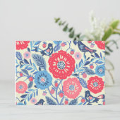 Folk Art Thank You Card Bedankkaart (Staand voorkant)