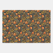 Folk Art Tool Schilderstijl Bloemenpatronen Inpakpapier Vel (Voorkant)