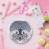 Folk Art Tree of Life Papieren Bordje (Feest)