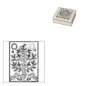 FOLK ART TREE OF LIFE RUBBER STEMPEL (Gestempeld)