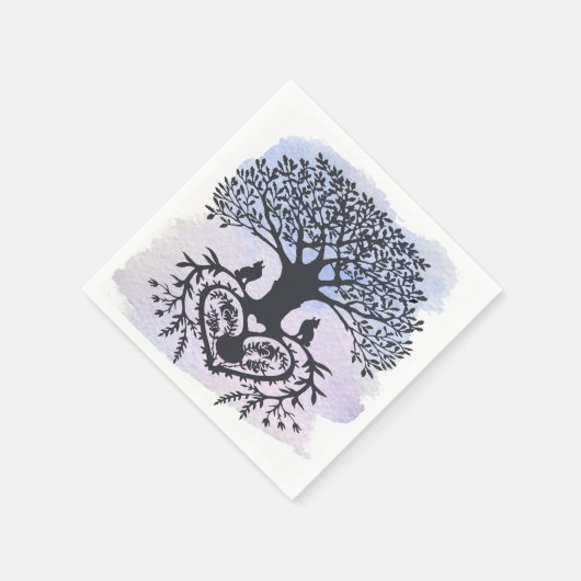 Folk Art Tree of Life Servetten (Hoek)