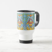 FOLK ART TURKEY, THANKSGIVING COMMUTER REIZEN MUG REISBEKER (Voorkant rechts)
