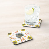 Folk Art Turkeys Bier Onderzetter (Rechterzijde)