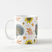 Folk Art Turkeys Coffee Mok (Links)