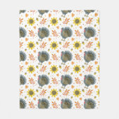 Folk Art Turkeys Fleece Deken (Voorkant)