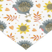 Folk Art Turkeys Korte Tafelloper (Hoek)