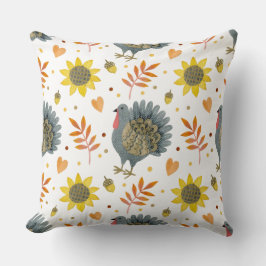 Folk Art Turkeys Kussen