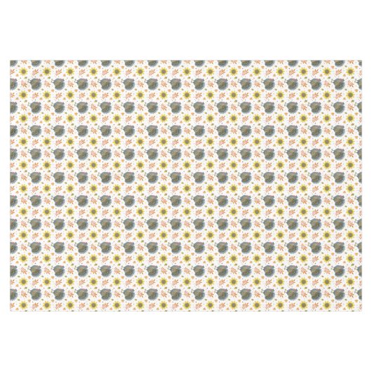 Folk Art Turkeys Tafelkleed (Voorkant (Horizontaal))