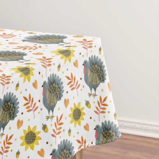 Folk Art Turkeys Tafelkleed (Voorbeeld)