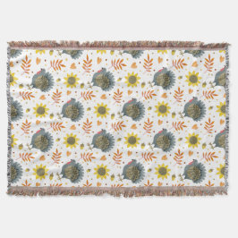 Folk Art Turkeys Throw Blanket Deken