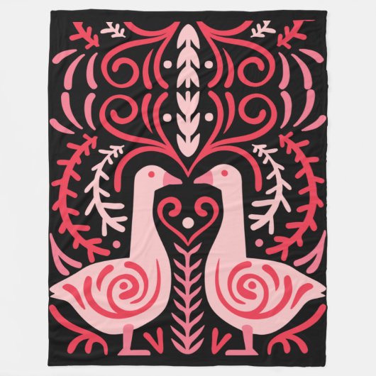 Folk Art. V.01 Fleece Deken (Voorkant)