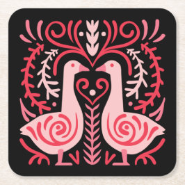 Folk Art. V.01 Kartonnen Onderzetters