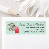 Folk Art vakantie Adresetiketten 🌿 Etiket (Insitu)