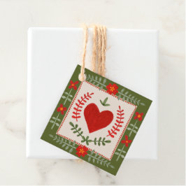 Folk Art Valentijn Bedankjes Labels