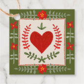 Folk Art Valentijn Bedankjes Labels (Voorkant)