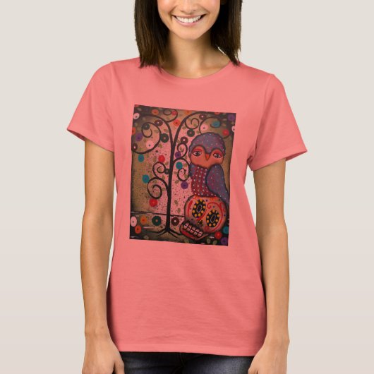 Folk Art van Lori Everett Womans T-Shirt (Voorkant)