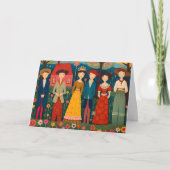 Folk Art Village en de verjaardag van de mensen Kaart (Voorkant)