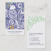 Folk Art Visitekaartje | Paars (Voorkant / Achterkant)