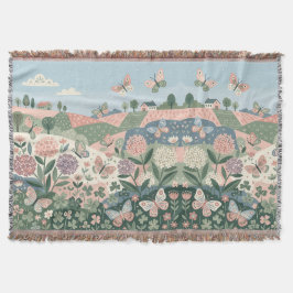 Folk Art Vlindervelddeken Deken