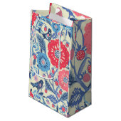 Folk Art Vogels, Aardbei en Bloem Print Klein Cadeauzakje (Achterkant Gekanteld)