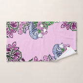 Folk Art Vogels Bloemen Eikels Bad Handdoek (Handdoek)