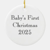 Folk Art Vogels Bloemen Eikels Keramisch Ornament (Achterkant)