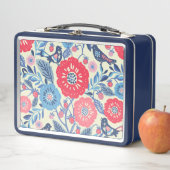 Folk Art Vogels en Aardbei Lunch Box (In situ)