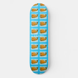Folk art walvissen blauw Thunder_Cove Persoonlijk Skateboard