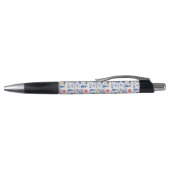 Folk Art Winter Bird Pattern Pen (Bovenkant)