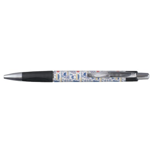 Folk Art Winter Bird Pattern Pen (Achterkant)