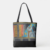 Folk Art Wizard Kat Magic Fun Scholar Tote Bag (Achterkant)