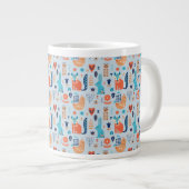 Folk Art Woodland Animal Pattern Grote Koffiekop (Voorkant rechts)