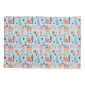 Folk Art Woodland Animal Pattern Kussensloop (Achterkant-Links)