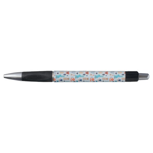 Folk Art Woodland Animal Pattern Pen (Voorkant)
