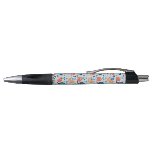 Folk Art Woodland Animal Pattern Pen (Bovenkant)
