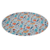 Folk Art Woodland Animal Pattern Snijplank (Hoek)