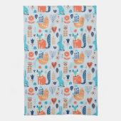 Folk Art Woodland Animal Pattern Theedoek (Verticaal)