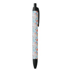 Folk Art Woodland Animal Pattern Zwarte Inkt Pen