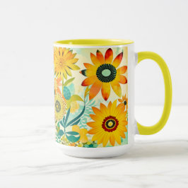  Folk Art Yellow Flowers Mok