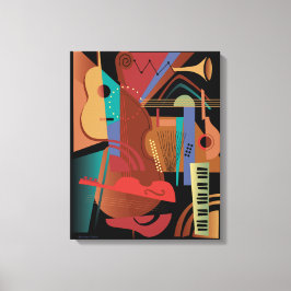 Folk Band Stretched Canvas