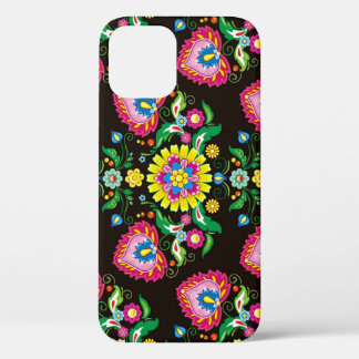 Folk bloeipatroon: retro kleurrijke tegels Case-Mate iPhone case