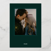 Folk Bloemen Botanisch Lijst Bruiloft Folie Uitnodiging (Achterkant)