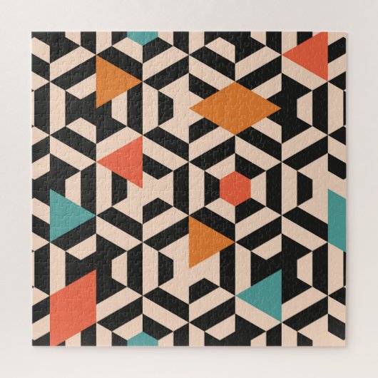 Folk Bloemen Symmetrische Digitale Gouache Legpuzzel (Verticaal)