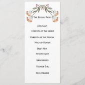 Folk Bloemen Trouwprogramma Programmakaart (Achterkant)